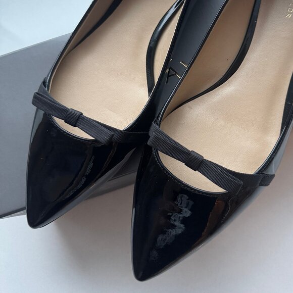 Ann Taylor Bow Flat, Black, Size 8, New in Box - Picture 2 of 6